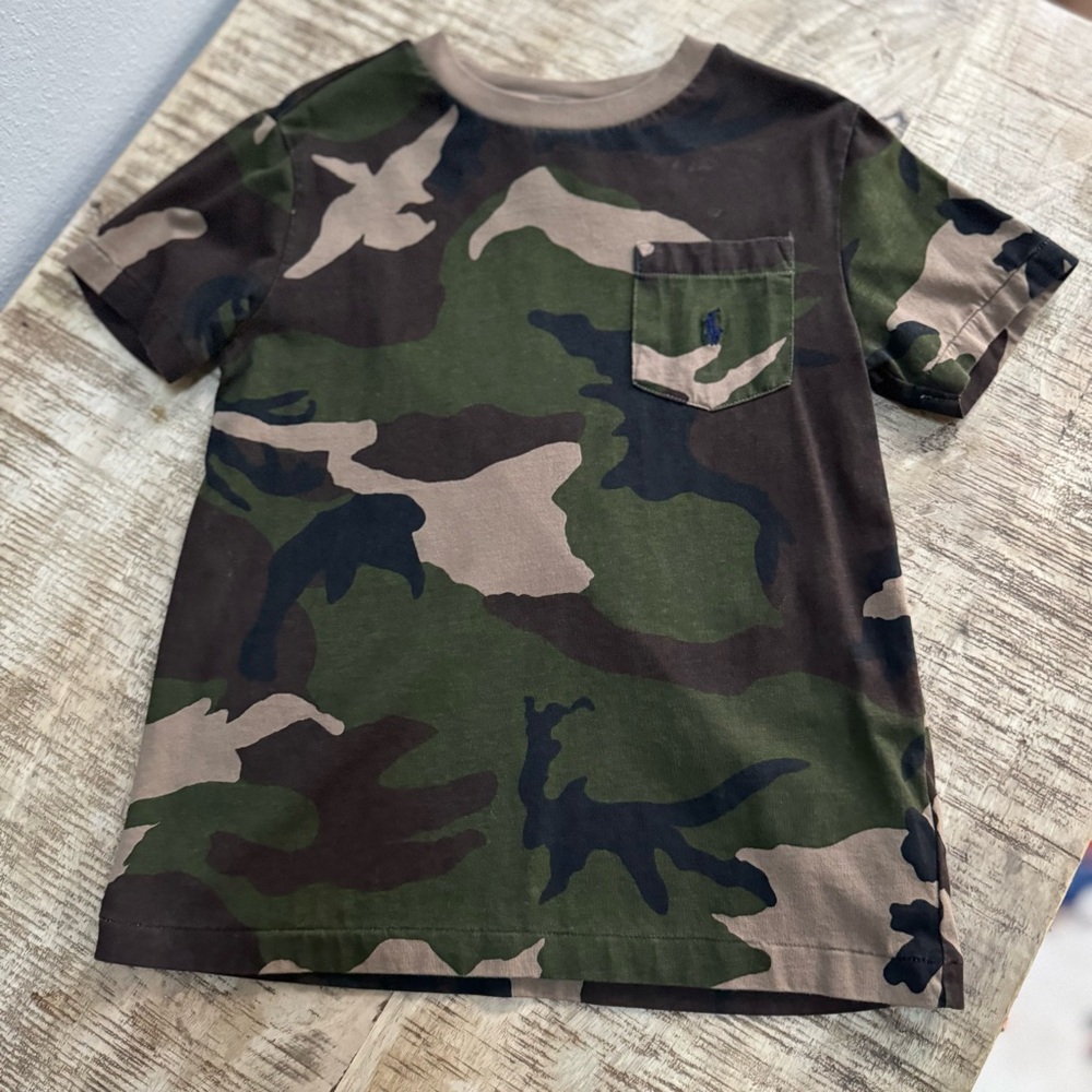 Polo by Ralph Lauren Green Camouflage Kids Tee